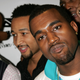 Farnsworth Bentley, John Legend and Kanye West arrive for the GOOD Music record label launch party at Duvet in New York City on Feb. 7, 2005. (Scott Gries/Getty Images)